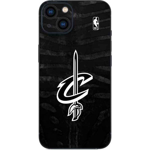 NBA Cleveland Cavaliers Black Animal Print iPhone 14 Skin