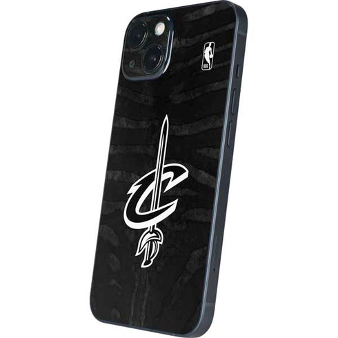 NBA Cleveland Cavaliers Black Animal Print iPhone 14 Skin