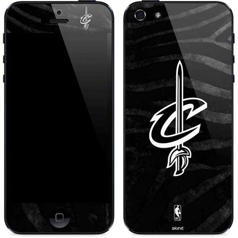 NBA Cleveland Cavaliers Black Animal Print iPhone 5/5s/5SE Skin