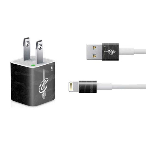 NBA Cleveland Cavaliers Black Animal Print iPhone Charger (5W USB) Skin
