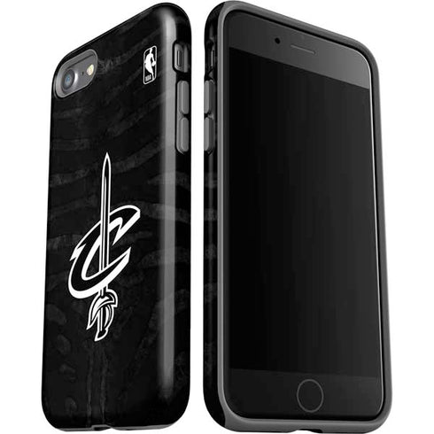 NBA Cleveland Cavaliers Black Animal Print iPhone SE (2nd & 3rd Gen) Pro Case