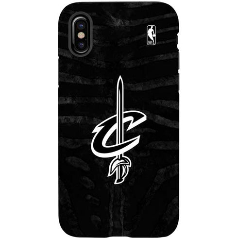 NBA Cleveland Cavaliers Black Animal Print iPhone X Pro Case