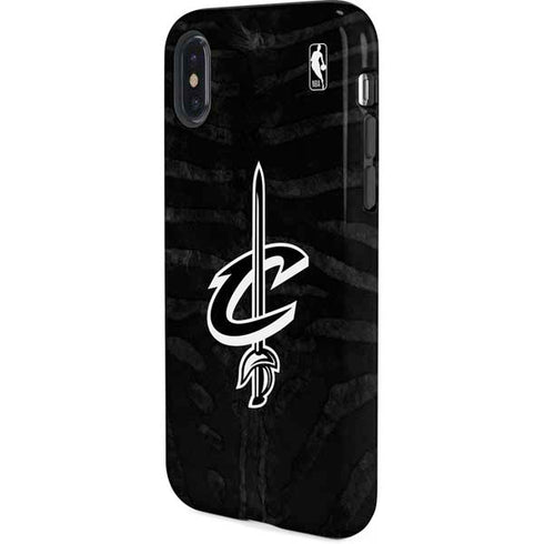 NBA Cleveland Cavaliers Black Animal Print iPhone X Pro Case