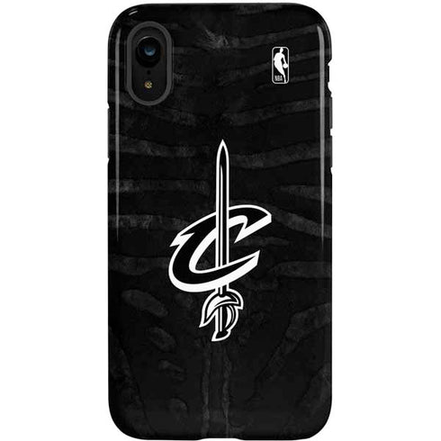 NBA Cleveland Cavaliers Black Animal Print iPhone XR Pro Case