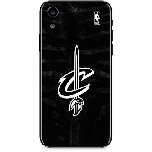 NBA Cleveland Cavaliers Black Animal Print iPhone XR Skin