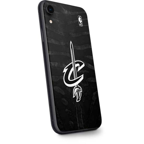 NBA Cleveland Cavaliers Black Animal Print iPhone XR Skin