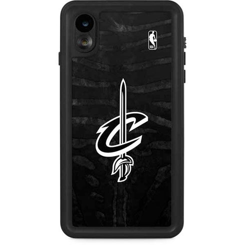 NBA Cleveland Cavaliers Black Animal Print iPhone XR Waterproof Case