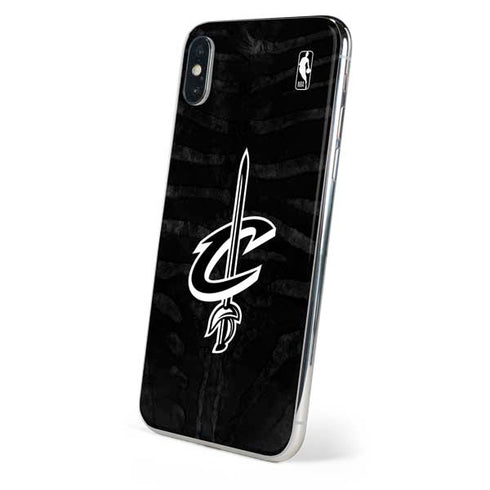 NBA Cleveland Cavaliers Black Animal Print iPhone XS Max Skin