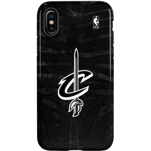 NBA Cleveland Cavaliers Black Animal Print iPhone XS Pro Case