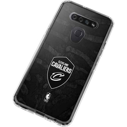 NBA Cleveland Cavaliers Black Animal Print LG K51/Q51 Clear Case
