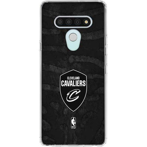 NBA Cleveland Cavaliers Black Animal Print LG Stylo 6 Clear Case