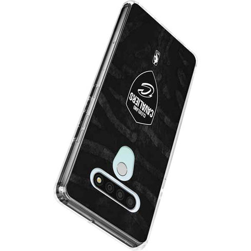 NBA Cleveland Cavaliers Black Animal Print LG Stylo 6 Clear Case