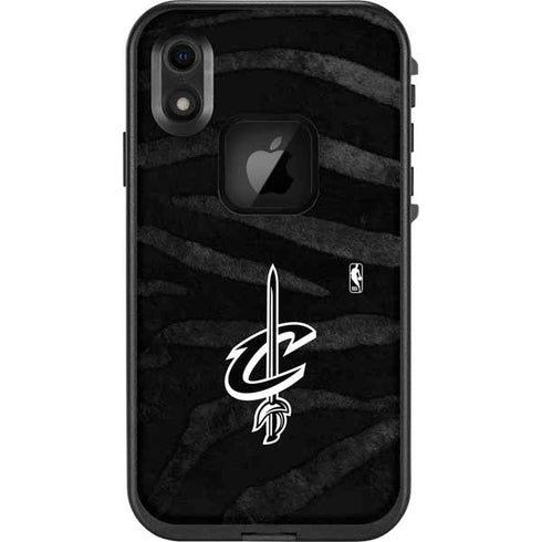 NBA Cleveland Cavaliers Black Animal Print LifeProof Fre iPhone Skin