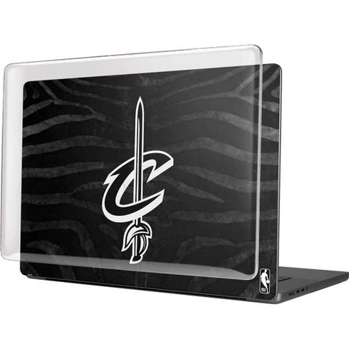 NBA Cleveland Cavaliers Black Animal Print MacBook Pro 16in (2021-25) Case plus Skin
