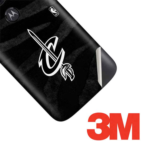 NBA Cleveland Cavaliers Black Animal Print Moto E5 Play Skin