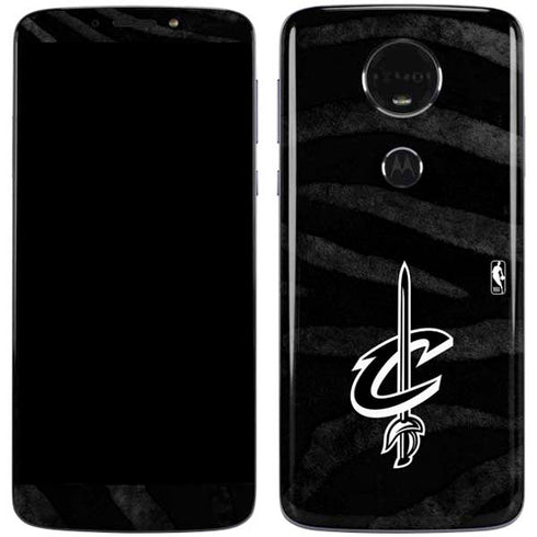 NBA Cleveland Cavaliers Black Animal Print Moto E5 Plus Skin