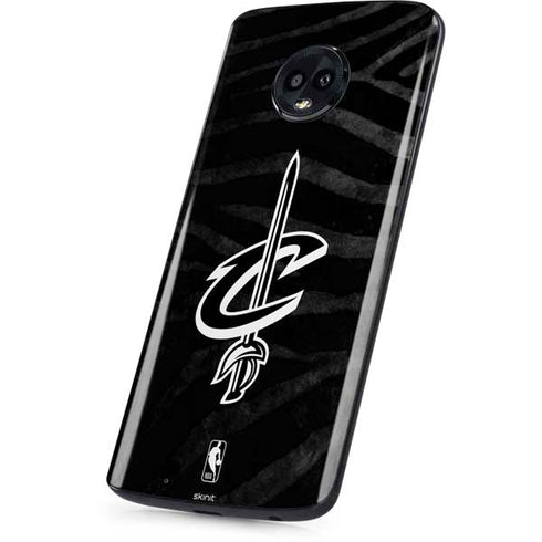 NBA Cleveland Cavaliers Black Animal Print Moto G6 Skin