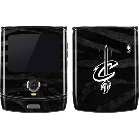 NBA Cleveland Cavaliers Black Animal Print Motorola RAZR Skin