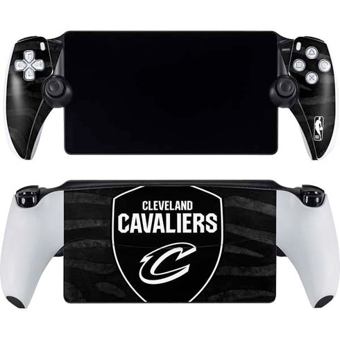 NBA Cleveland Cavaliers Black Animal Print PlayStation Portal Remote Player Skin