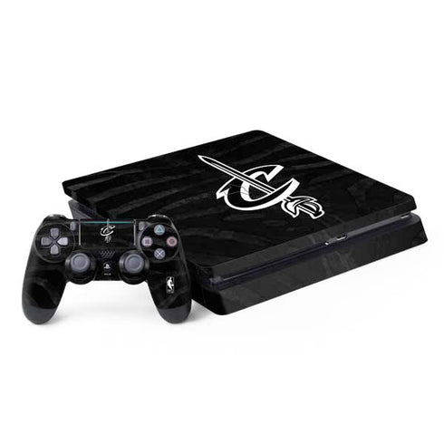 NBA Cleveland Cavaliers Black Animal Print PS4 Slim Bundle Skin