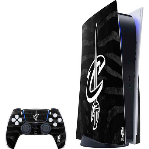NBA Cleveland Cavaliers Black Animal Print PS5 Bundle Skin