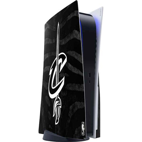 NBA Cleveland Cavaliers Black Animal Print PS5 Console Skin