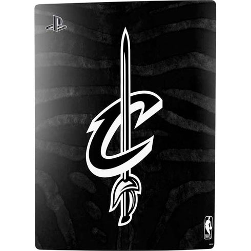 NBA Cleveland Cavaliers Black Animal Print PS5 Console Skin