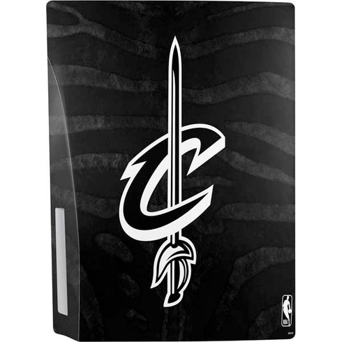 NBA Cleveland Cavaliers Black Animal Print PS5 Console Skin