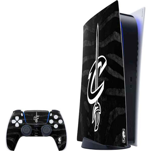 NBA Cleveland Cavaliers Black Animal Print PS5 Digital Edition Bundle Skin