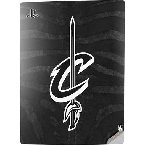 NBA Cleveland Cavaliers Black Animal Print PS5 Digital Edition Console Skin