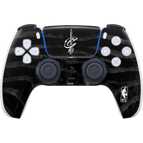 NBA Cleveland Cavaliers Black Animal Print PS5 Controller Skin