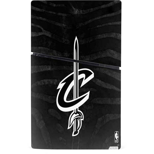 NBA Cleveland Cavaliers Black Animal Print PS5 Slim Digital Edition Bundle Skin