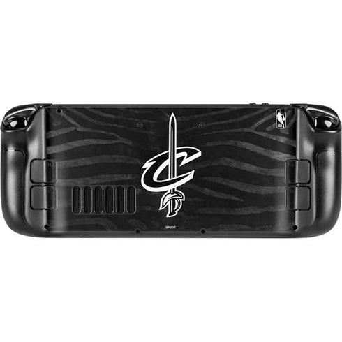 NBA Cleveland Cavaliers Black Animal Print Steam Deck Handheld Gaming Computer Skin