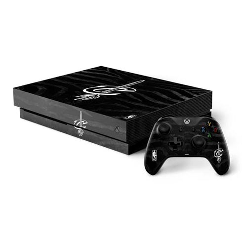NBA Cleveland Cavaliers Black Animal Print Xbox One X Bundle Skin