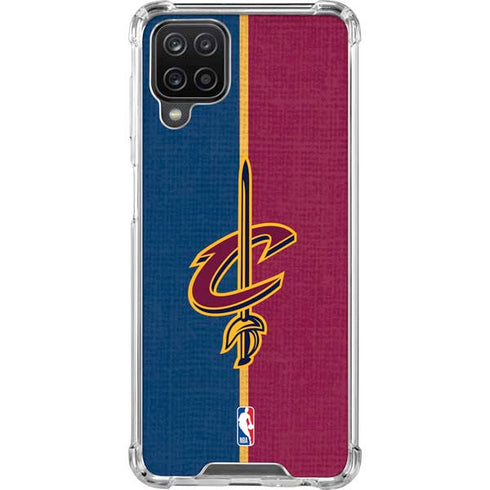 NBA Cleveland Cavaliers Canvas Galaxy A12 Clear Case