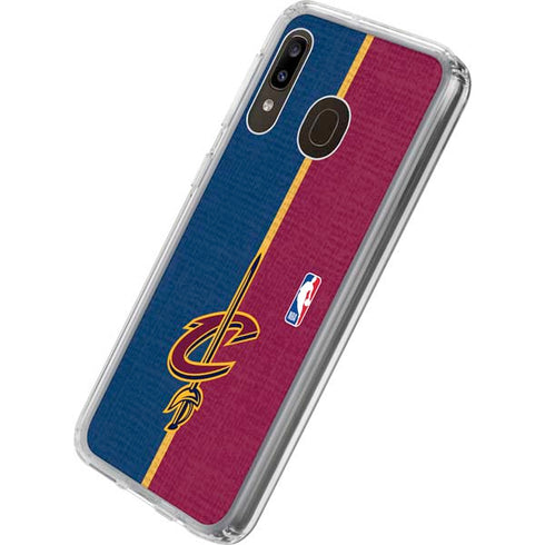 NBA Cleveland Cavaliers Canvas Galaxy A20 Clear Case