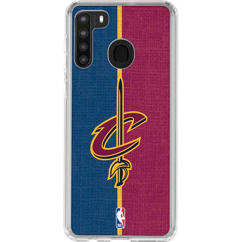 NBA Cleveland Cavaliers Canvas Galaxy A21 Clear Case