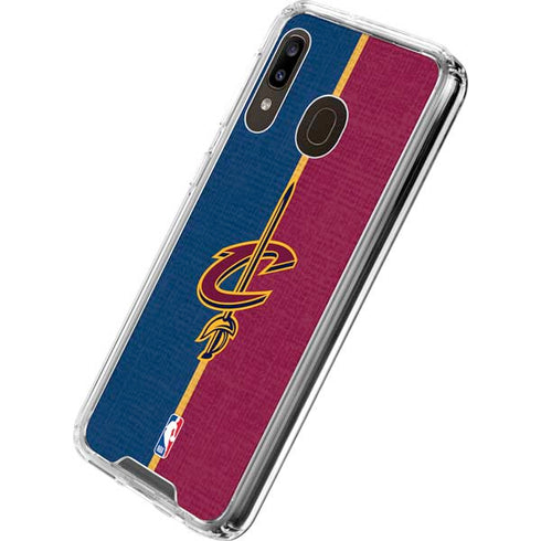 NBA Cleveland Cavaliers Canvas Galaxy A30 Clear Case