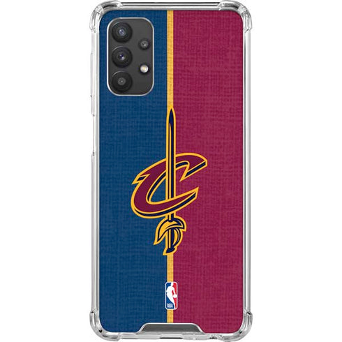 NBA Cleveland Cavaliers Canvas Galaxy A32 5G Clear Case