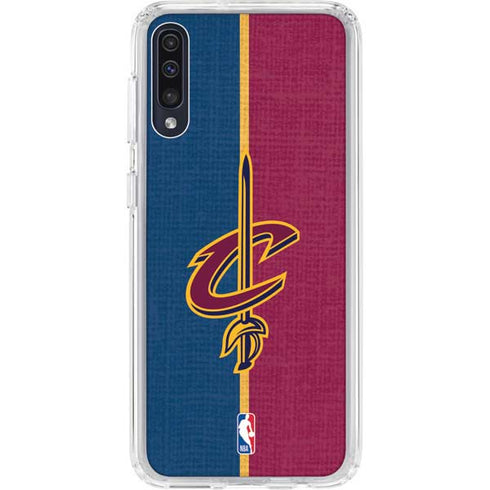 NBA Cleveland Cavaliers Canvas Galaxy A50 Clear Case