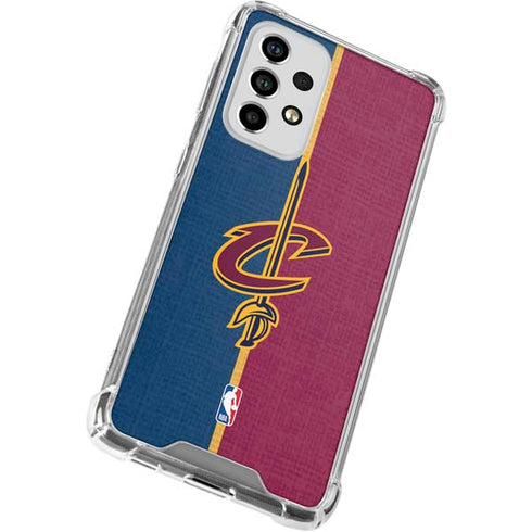 NBA Cleveland Cavaliers Canvas Galaxy A53 5G Clear Case