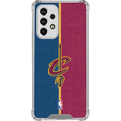 NBA Cleveland Cavaliers Canvas Galaxy A53 5G Clear Case