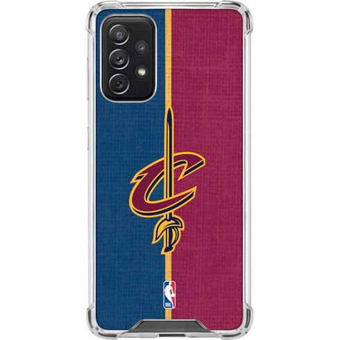 NBA Cleveland Cavaliers Canvas Galaxy A72 5G Clear Case