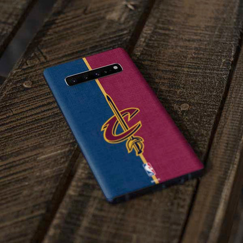 NBA Cleveland Cavaliers Canvas Galaxy S10 Skin