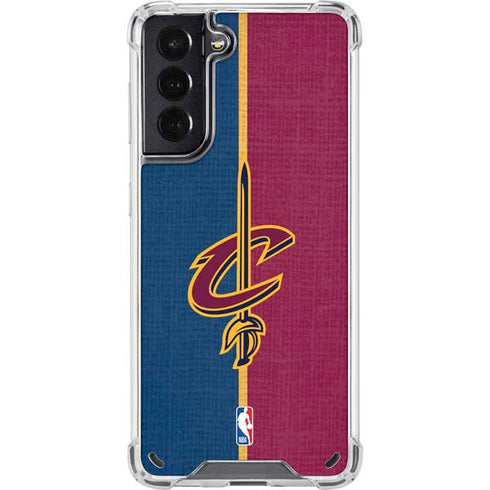 NBA Cleveland Cavaliers Canvas Galaxy S21 5G Clear Case