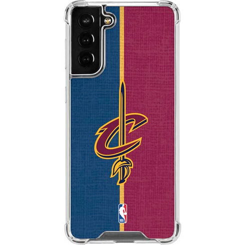 NBA Cleveland Cavaliers Canvas Galaxy S21 FE Clear Case