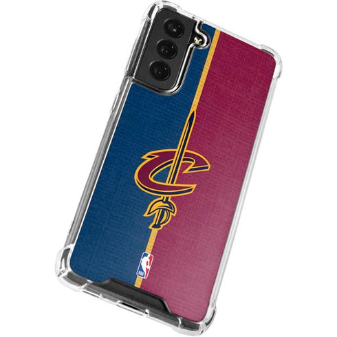 NBA Cleveland Cavaliers Canvas Galaxy S21 FE Clear Case
