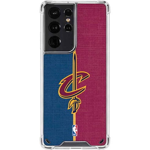 NBA Cleveland Cavaliers Canvas Galaxy S21 Ultra 5G Clear Case