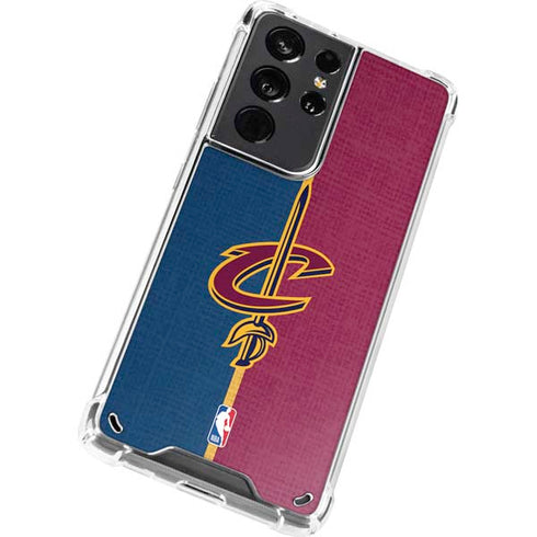 NBA Cleveland Cavaliers Canvas Galaxy S21 Ultra 5G Clear Case