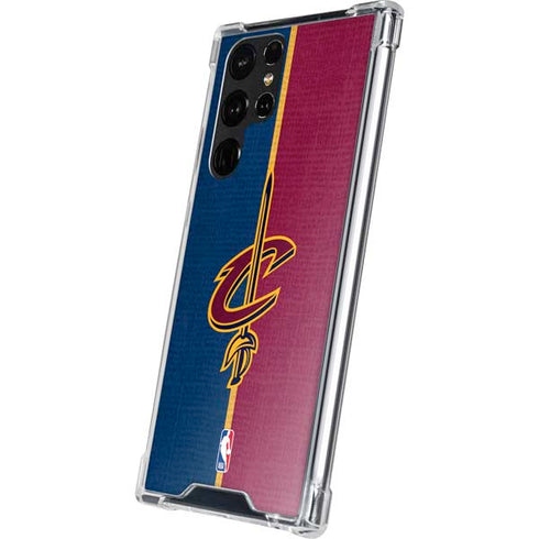 NBA Cleveland Cavaliers Canvas Galaxy S22 Ultra Clear Case